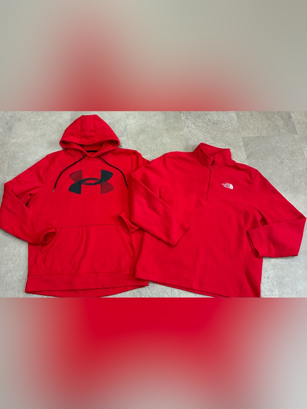Men’s NORTH FACE/UNDER ARMOUR Hoodie & Pullover Sweatshirts, sz Large